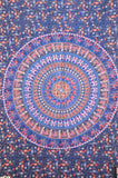 Blue Mandala Hippie Tapestry Dorm Wall Decor Tapestries On Sale-Jaipur Handloom