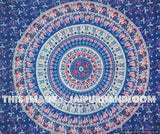 Blue Mandala Wall hanging Cool Dorm Tapestries