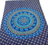 Blue Mandala tapestry Wall hanging Hippie tapestry