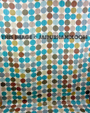 Blue Sari Kantha Quilt In Polka dot, Kantha Blanket, Kantha Bedspread, Kantha Throw, Kantha Bedding, kantha Blanket, Indian Sari Quilt-Jaipur Handloom