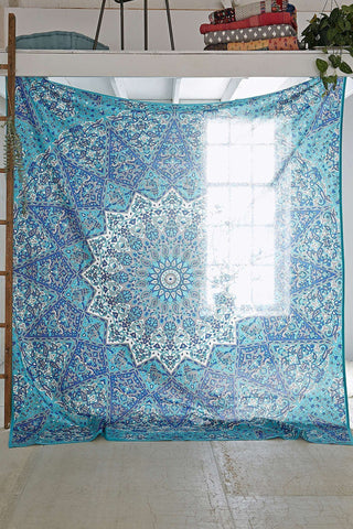 hippie star mandala tapestry cheap dorm tapestries cute sofa couch throw-Jaipur Handloom