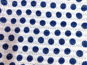 Blue polka dot kantha quilt queen kantha bedding bohemian kantha blanket throw-Jaipur Handloom