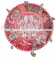 BlueMount Poufs - 18X13 inches-Jaipur Handloom