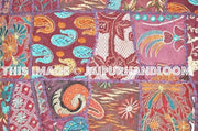 Bohemian Accent Pillows for couch Purple Patchwork Dining Chair Pillows-Jaipur Handloom