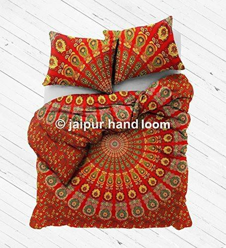 Bohemian Bedding, Bedspreads, Bohemian Throws with matching pillows-Jaipur Handloom