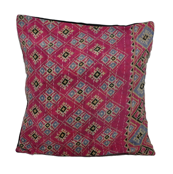 Bohemian Decorative Kantha Throw Pillow