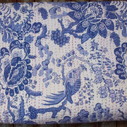 Bohemian Kantha Quilt Indian Patchwork Kantha Throw in Twin Size-Jaipur Handloom