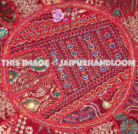 Bohemian Ottoman-Jaipur Handloom