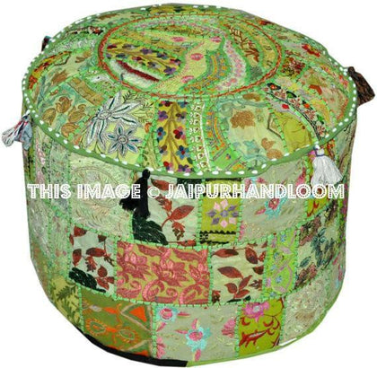 Bohemian Pouf Ottoman Hassock Pouffe