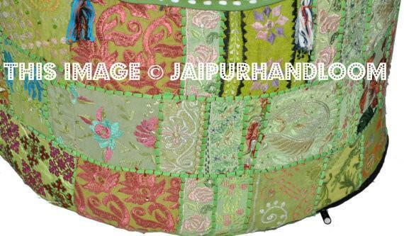 Bohemian Pouf Ottoman Hassock Pouffe