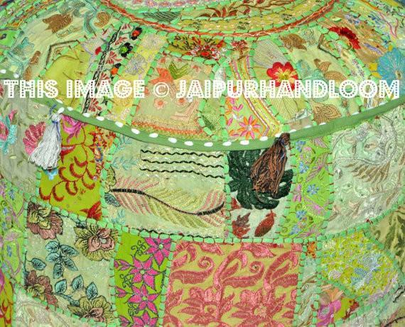 Bohemian Pouf Ottoman Hassock Pouffe