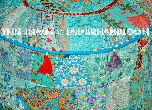 Bohemian Pouf Ottoman-Jaipur Handloom