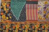 indian patchwork kantha blanket quilt throw