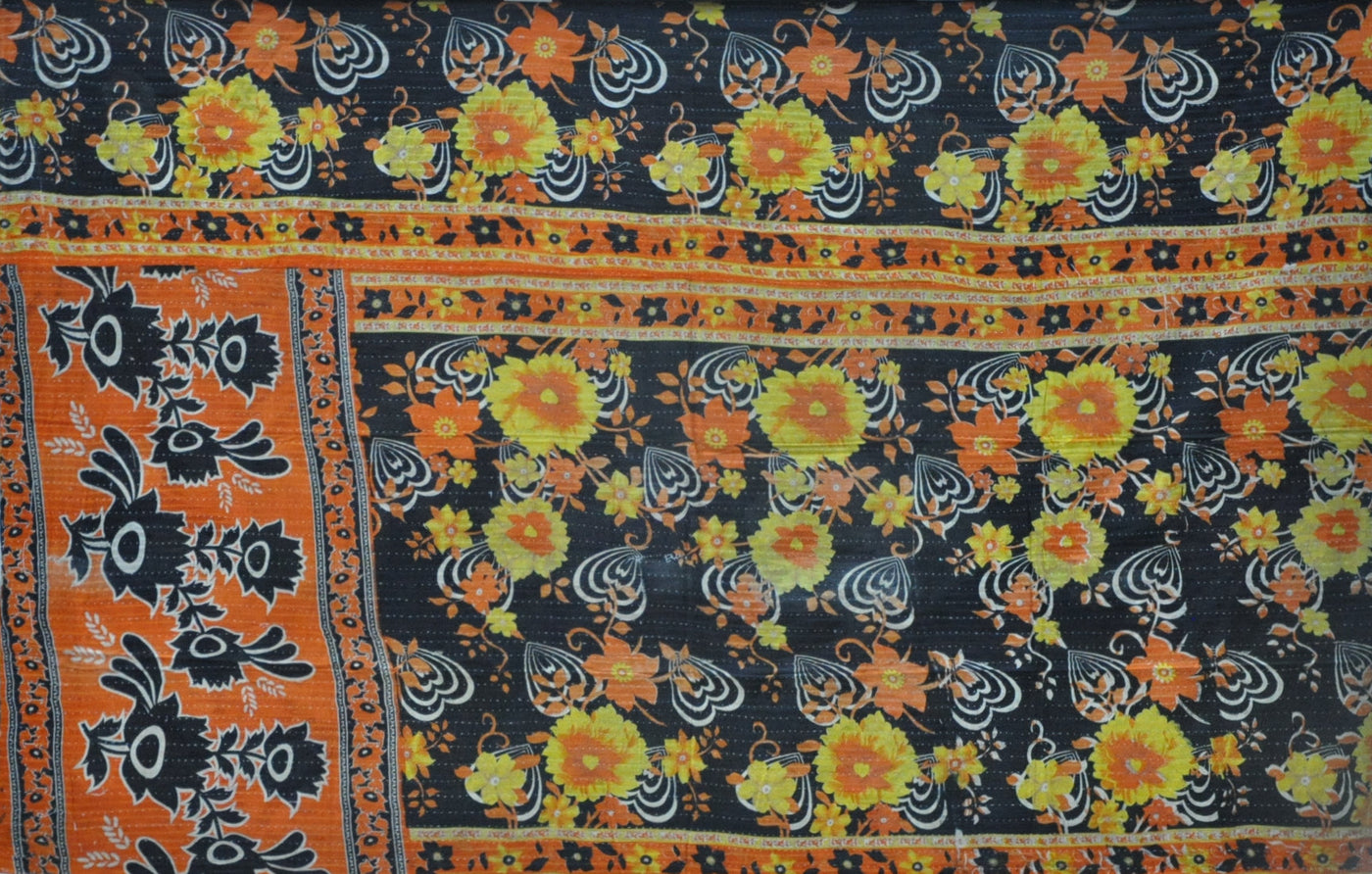 twin size kantha bedspread