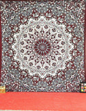 Bohemian Star Mandala Tapestry for dorm room indian cotton mandala bedspread-Jaipur Handloom