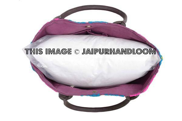 Bohemian Suzani Embroidered Bag Tote, Ethnic Bag, Tote Bag-Jaipur Handloom