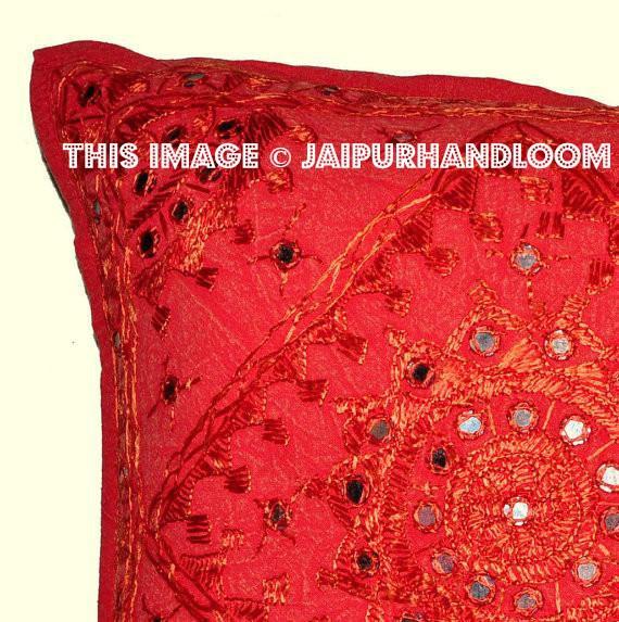 Bohemian decorative Throw Pillow Decorative Gypsy PIllow Ethnic Indian Floor Pillow cushion