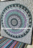 Bohemian dorm room tapestry Psychedelic dorm room bedding blanket-Jaipur Handloom