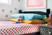 Boho Polka Dot Queen Kantha Quilt Indian Handmade Dot Polka Kantha Throw Blanket-Jaipur Handloom
