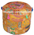 Boho Pouf ottomans - 18X13 inches-Jaipur Handloom
