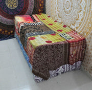 Bona Sari Kantha Throw-Jaipur Handloom