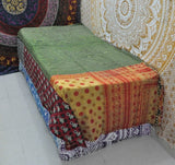 Bona Sari Kantha Throw-Jaipur Handloom
