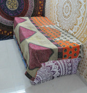 Bonfilia Sari kantha Blanket-Jaipur Handloom