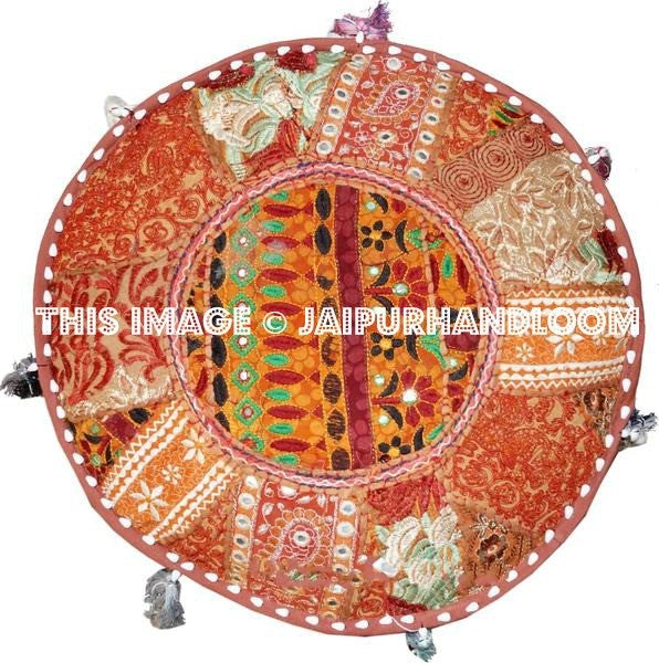 BotaBay Pouf ottomans - 18X13 inches-Jaipur Handloom