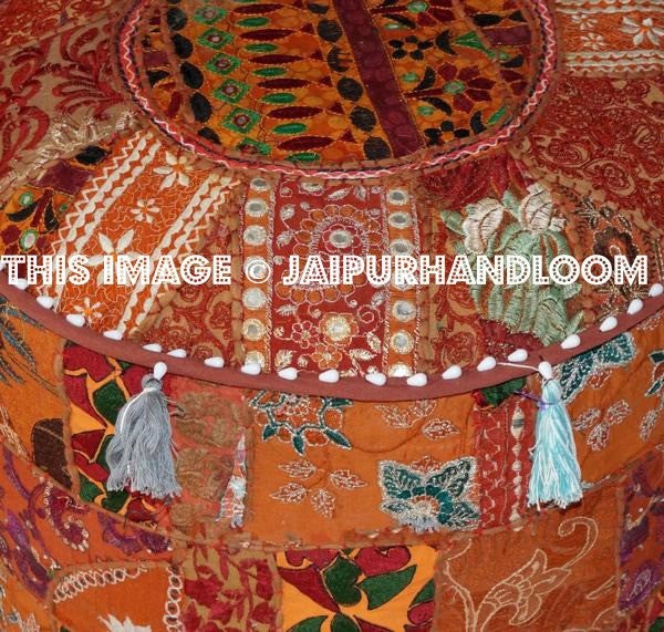 BotaBay Pouf ottomans - 18X13 inches-Jaipur Handloom