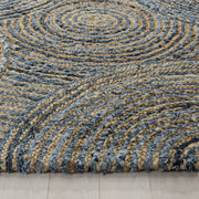 Braided Denim Jute Antique Style Hallway Runner, Entryway Rug Runner