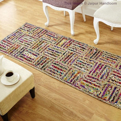 Braided Jute Area Rug Runner | Jaipur Handloom