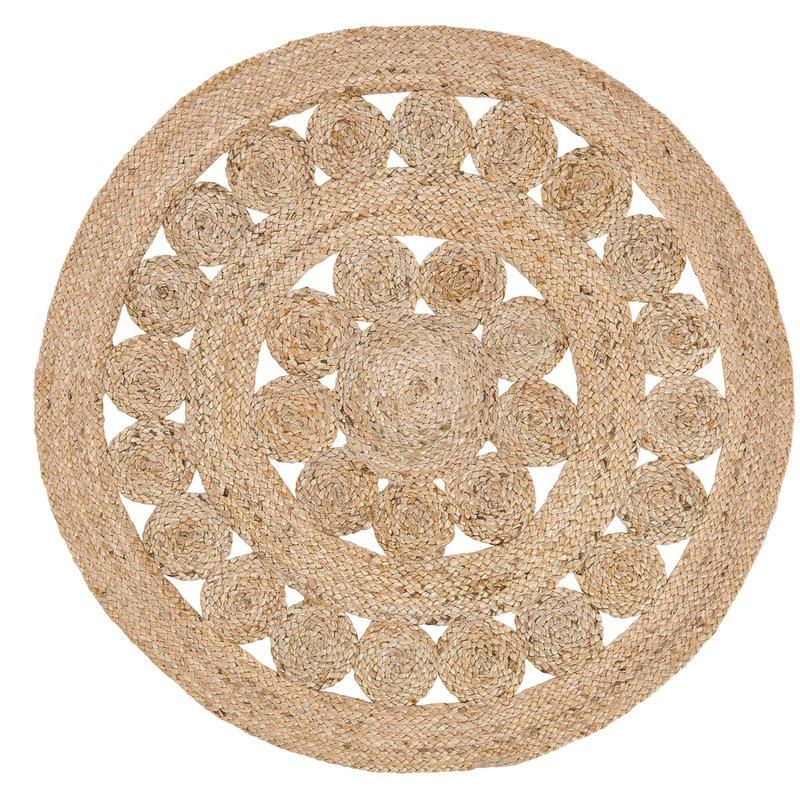 Braided Jute Indoor Outdoor Round Rugs 5 feet X 5 feet, Entryways Door Mats | Jaipur Handloom