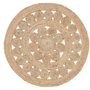 Braided Jute Indoor Outdoor Round Rugs 5 feet X 5 feet, Entryways Door Mats | Jaipur Handloom