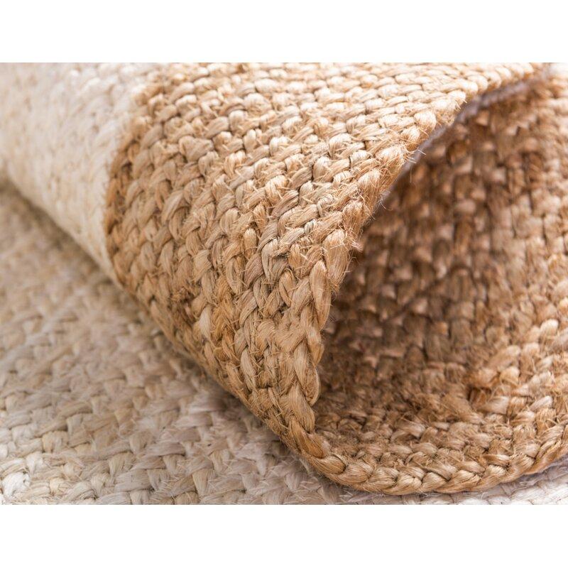 organic jute round rug for living room | Jaipur Handloom