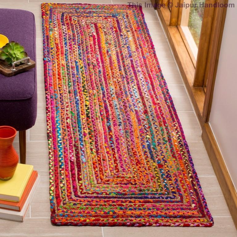 Braided RAG RUG, Braided Chindi Area RUG