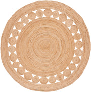 Braided Round jute Rug  Hand Woven Jute Area Carpet Floor Mat