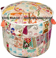 BrookHill Pouffe - 18X13 inches-Jaipur Handloom