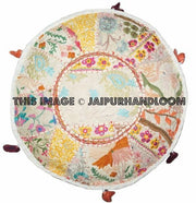 BrookHill Pouffe - 18X13 inches-Jaipur Handloom