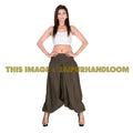 Brown Yoga Legging Unisex Harem Pants Burning Man Costume Thai Loose Pants