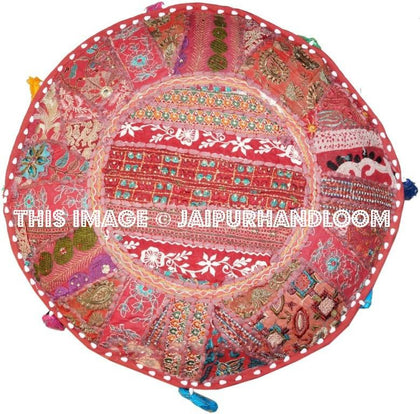 Burnie Poufs - 22X12 inches-Jaipur Handloom