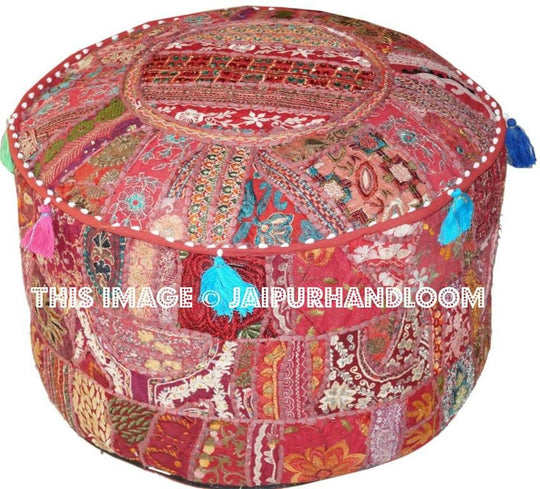 Burnie Poufs - 22X12 inches-Jaipur Handloom