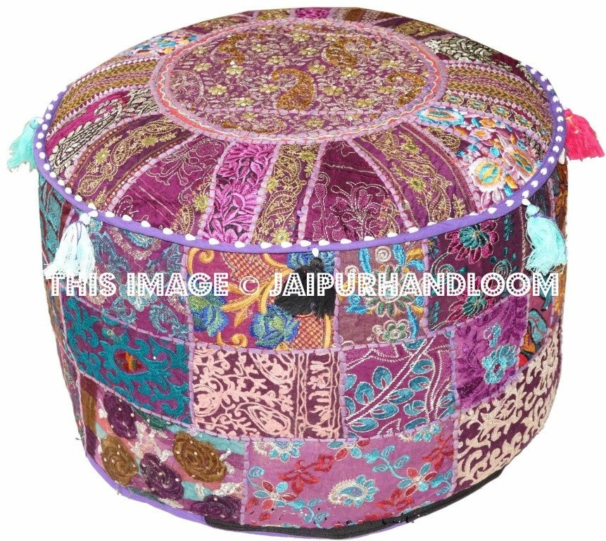 Busselton Poufs - 22X12 inches-Jaipur Handloom