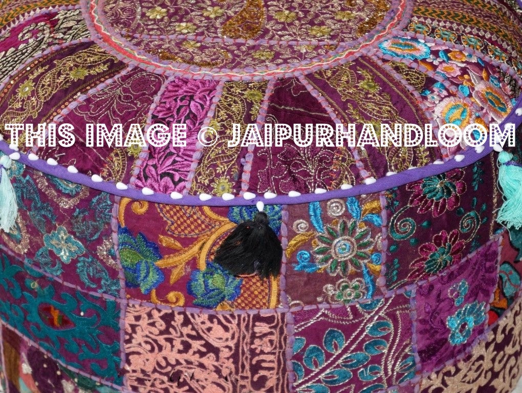 Busselton Poufs - 22X12 inches-Jaipur Handloom