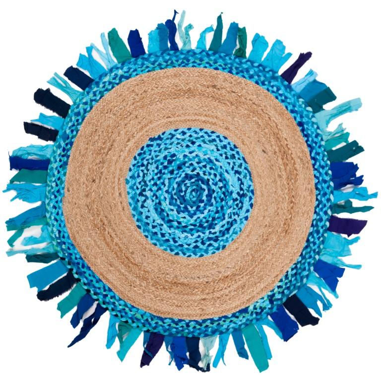 5 X 5 Braided Indoor Round Rugs