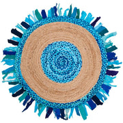 5 X 5 Braided Indoor Round Rugs