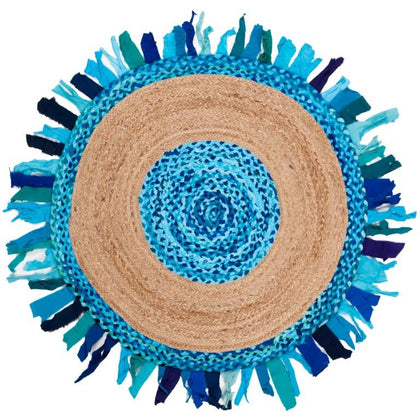 5 X 5 Braided Indoor Round Rugs