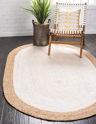 Buy Braided Oval Area Rug 4 X 6 Feet for Living Room ON SALE