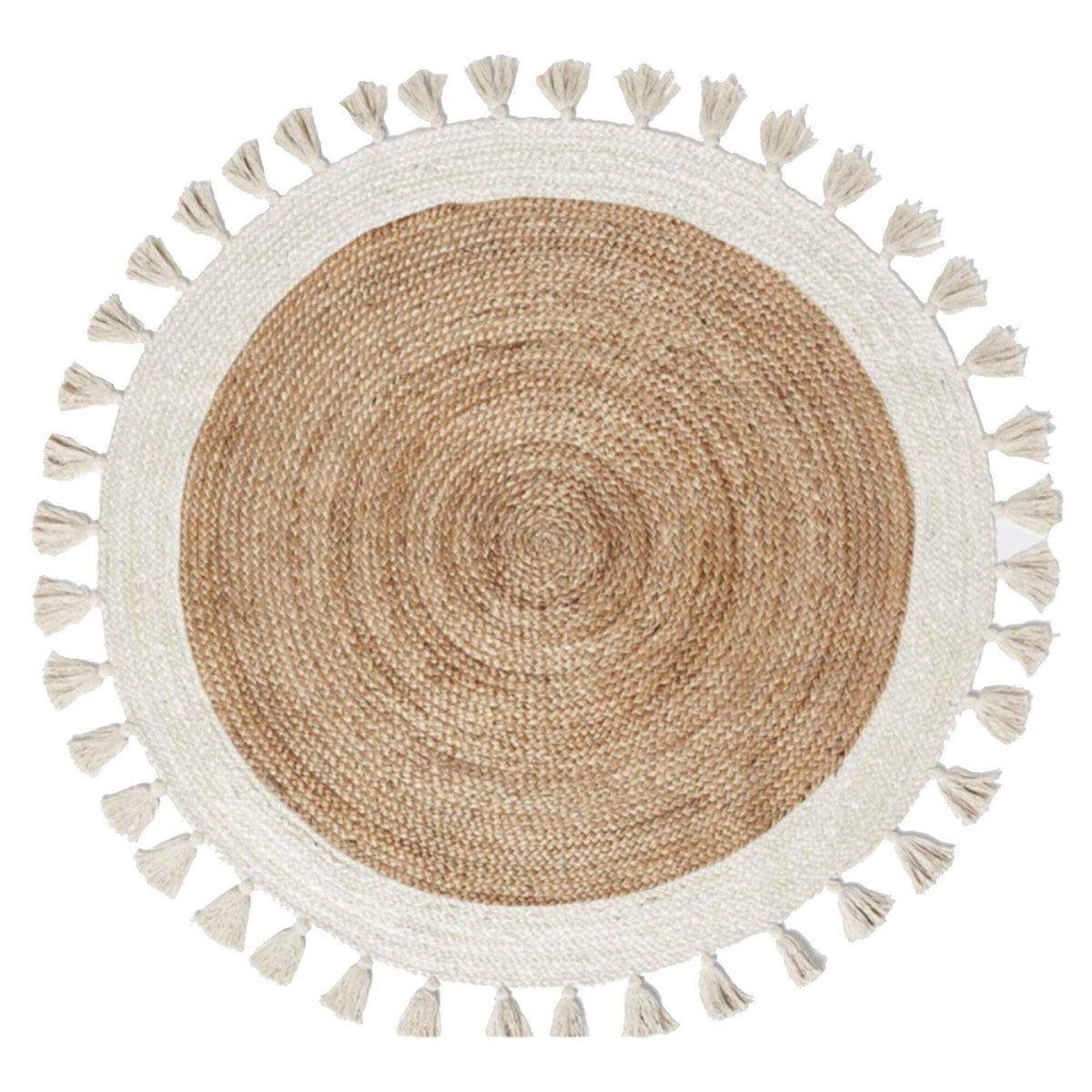Buy Round Jute Rugs with tassels | Jute carpet | Jute Floor Mats OnlineBuy Round Jute Rugs with tassels | Jute carpet | Jute Floor Mats Online