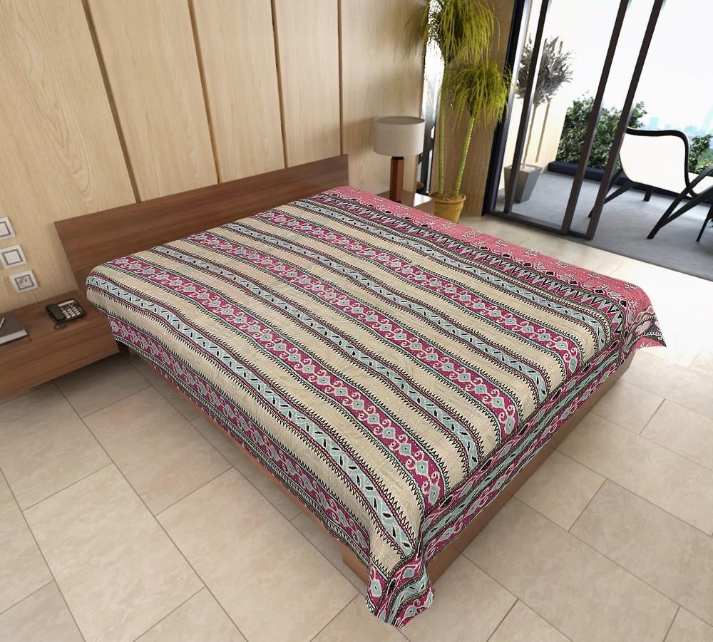 Calandra Vintage kantha Blanket-Jaipur Handloom