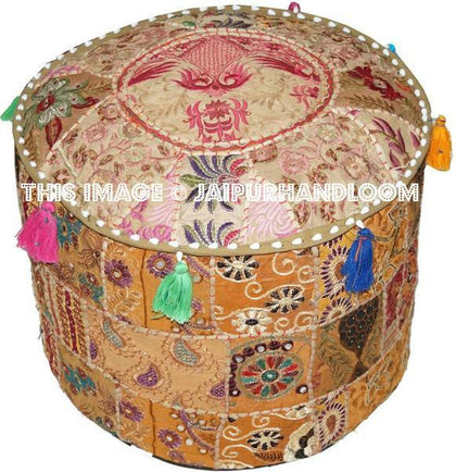 Canterbury Ottomans & Poufs - 18X13 inches-Jaipur Handloom